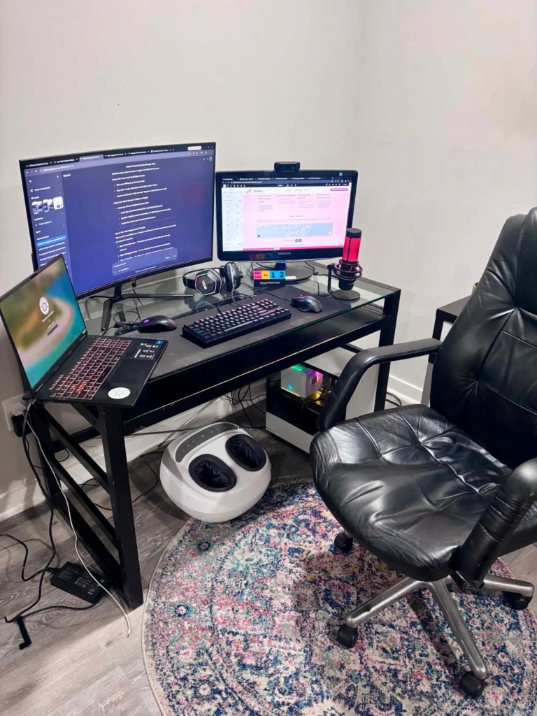 The Alenius executive setup in Annandale, Virginia, where Nelson Buendia engineers advanced SEO strategies and conversion infrastructure.